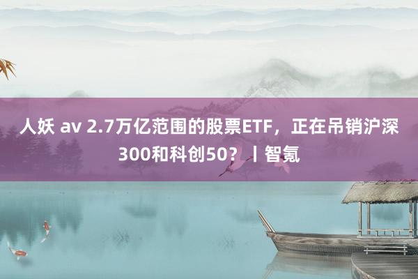 人妖 av 2.7万亿范围的股票ETF，正在吊销沪深300和科创50？丨智氪