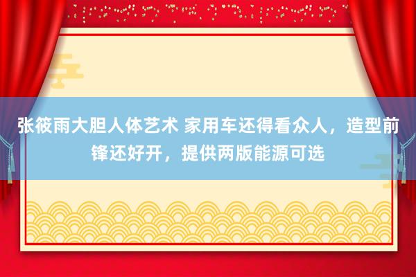 张筱雨大胆人体艺术 家用车还得看众人，造型前锋还好开，提供两版能源可选