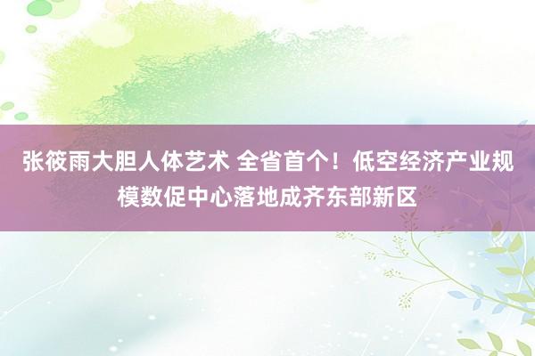 张筱雨大胆人体艺术 全省首个！低空经济产业规模数促中心落地成齐东部新区