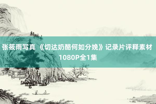 张筱雨写真 《切达奶酪何如分娩》记录片评释素材 1080P全1集