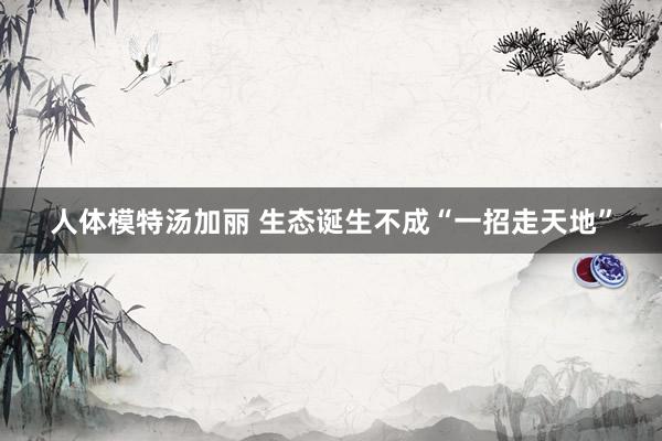 人体模特汤加丽 生态诞生不成“一招走天地”