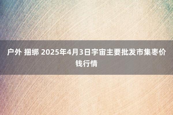 户外 捆绑 2025年4月3日宇宙主要批发市集枣价钱行情