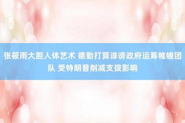 张筱雨大胆人体艺术 德勤打算诽谤政府运筹帷幄团队 受特朗普削减支拨影响
