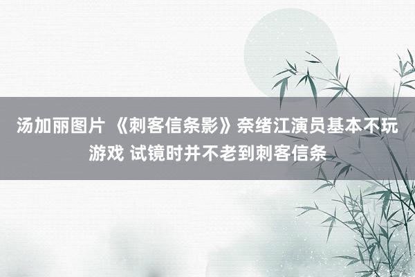 汤加丽图片 《刺客信条影》奈绪江演员基本不玩游戏 试镜时并不老到刺客信条