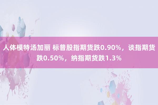 人体模特汤加丽 标普股指期货跌0.90%，谈指期货跌0.50%，纳指期货跌1.3%