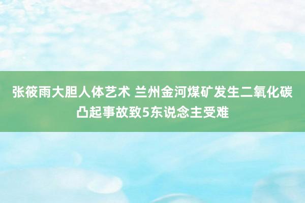 张筱雨大胆人体艺术 兰州金河煤矿发生二氧化碳凸起事故致5东说念主受难