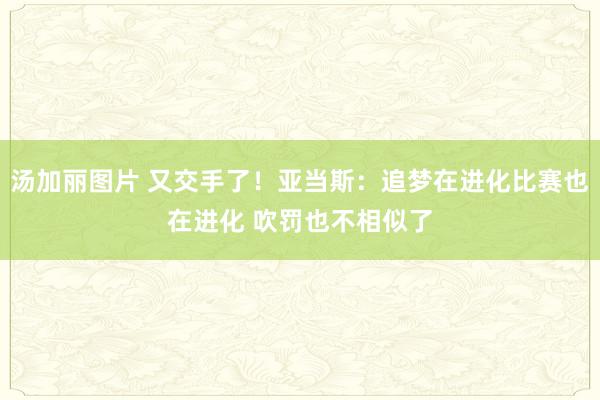 汤加丽图片 又交手了！亚当斯：追梦在进化比赛也在进化 吹罚也不相似了