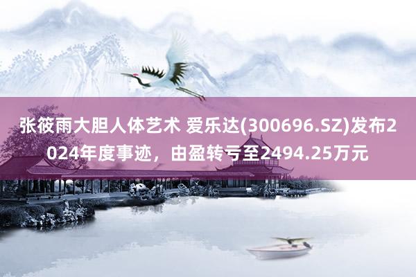 张筱雨大胆人体艺术 爱乐达(300696.SZ)发布2024年度事迹,由盈转亏至2494.25万元